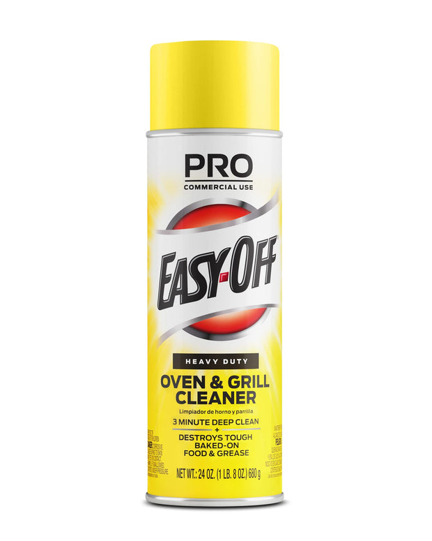 Easy Off Professional Oven & Grill Cleaner Can, Yellow, 1.5 lb, 24 Oz