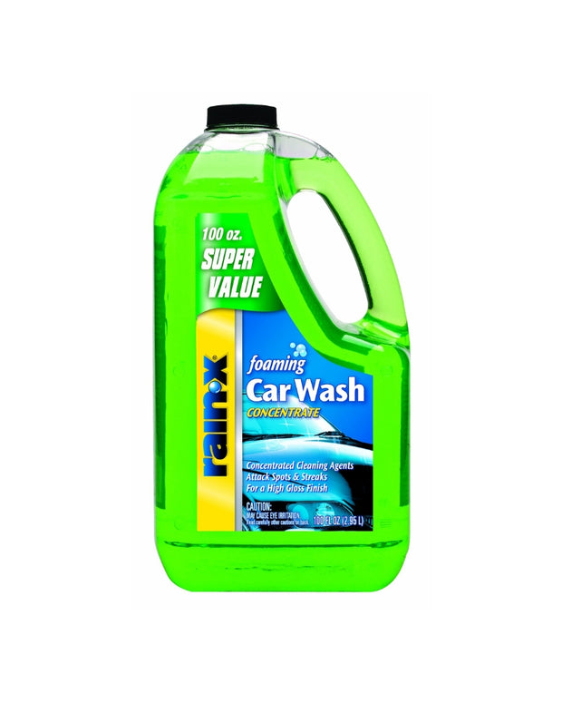 Rain-X 5072084 Foaming Car Wash - 100 fl oz. High-Foaming, Concentrated Formula For Greater Cleaning Action, Safely Lifting Dirt, Grime And Residues For An Exceptional Clean