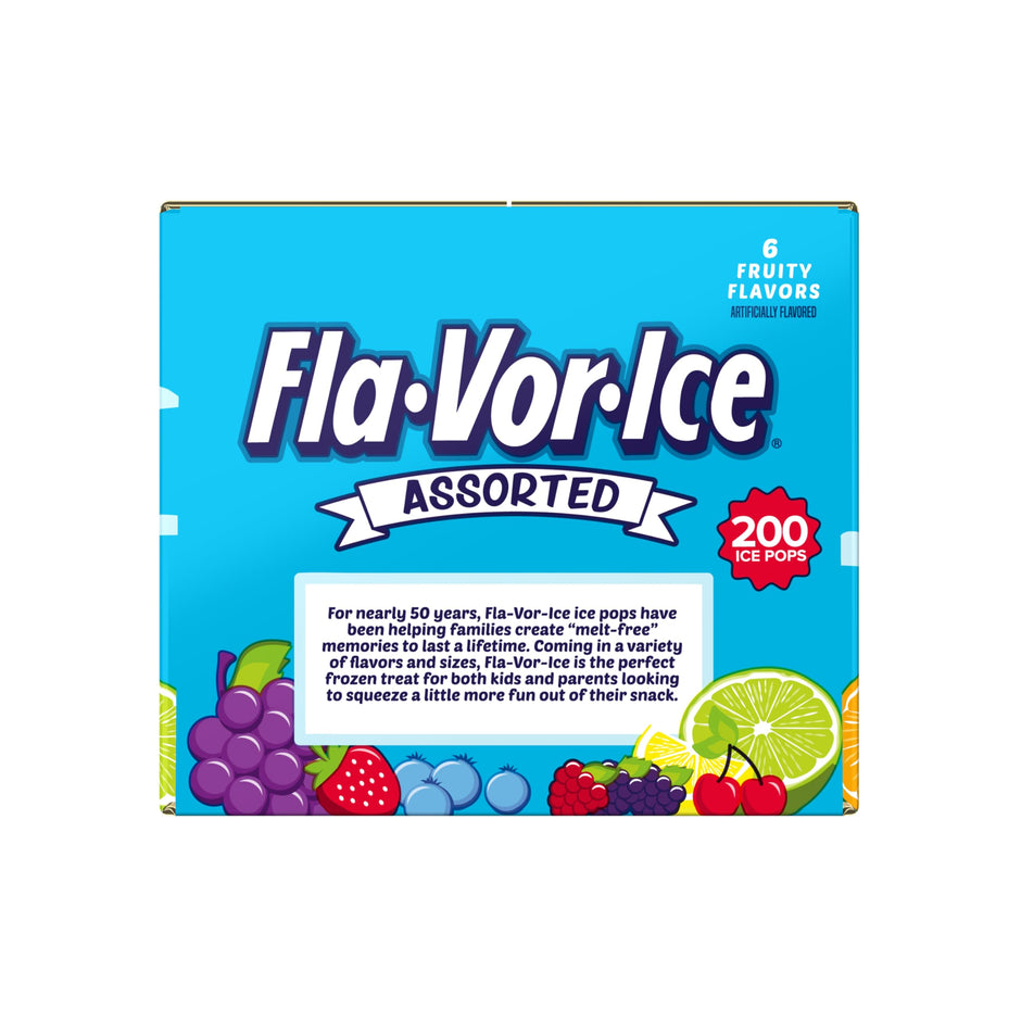 Flavor Ice Assorted Freezer Pops , 200 CT