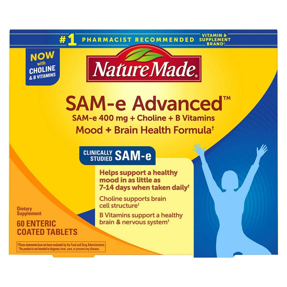 Nature Made SAM-e Complete 400 mg - 60 Enteric Coated Tablets