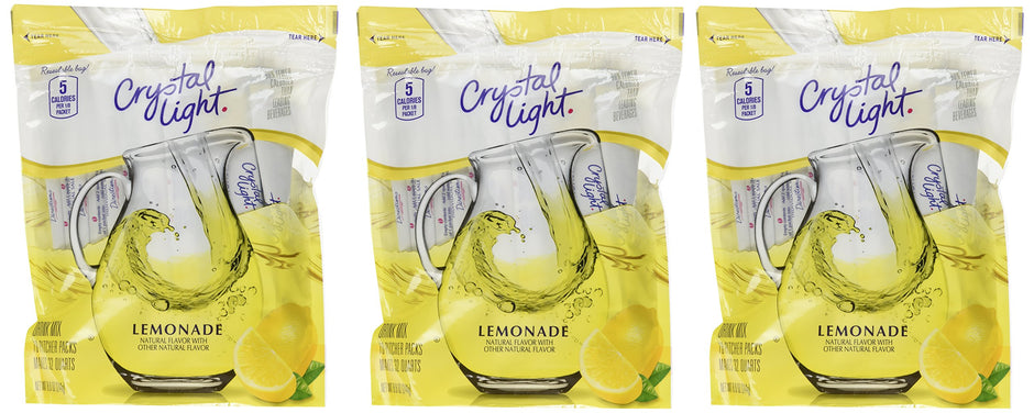 Crystal Light Lemonade Drink Mix - 8.6 oz - 16 ct - 3 pk, Packaging May Vary