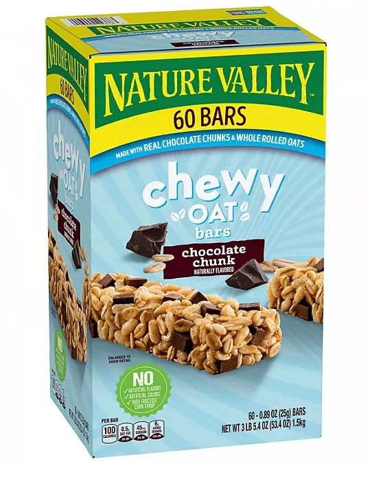 Nature Valley Chewy Oat Bar with Chocolate Chunk - 60 Bars