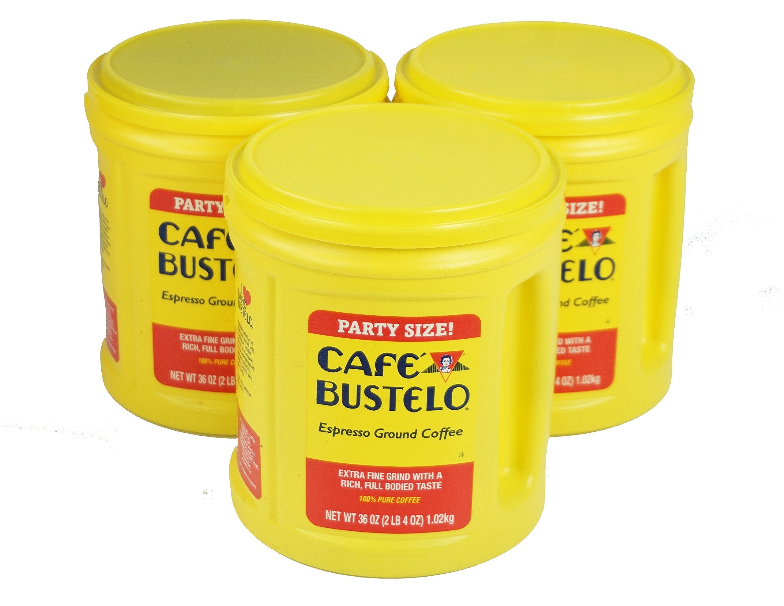 Café Bustelo Espresso Dark Roast Ground Coffee, 36 Ounce (Pack of 3)