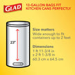 Glad Trash Bags, Tall Kitchen Garbage Bags ForceFlex Plus with Clorox, 13 Gallon, Lemon Fresh Bleach Scent 90 Count (Package May Vary), White-gray, Lemon Fresh