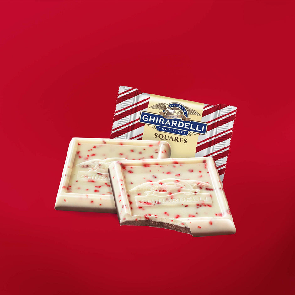 GHIRARDELLI Chocolate Squares, Peppermint Bark Assorted Chocolates, 20.99 OZ Bag