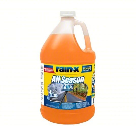 Rain/x -25F 2-in-1 Windshield Wash, Deicer & Bug Remover, Water-beading technology 2 pk./1 gal.