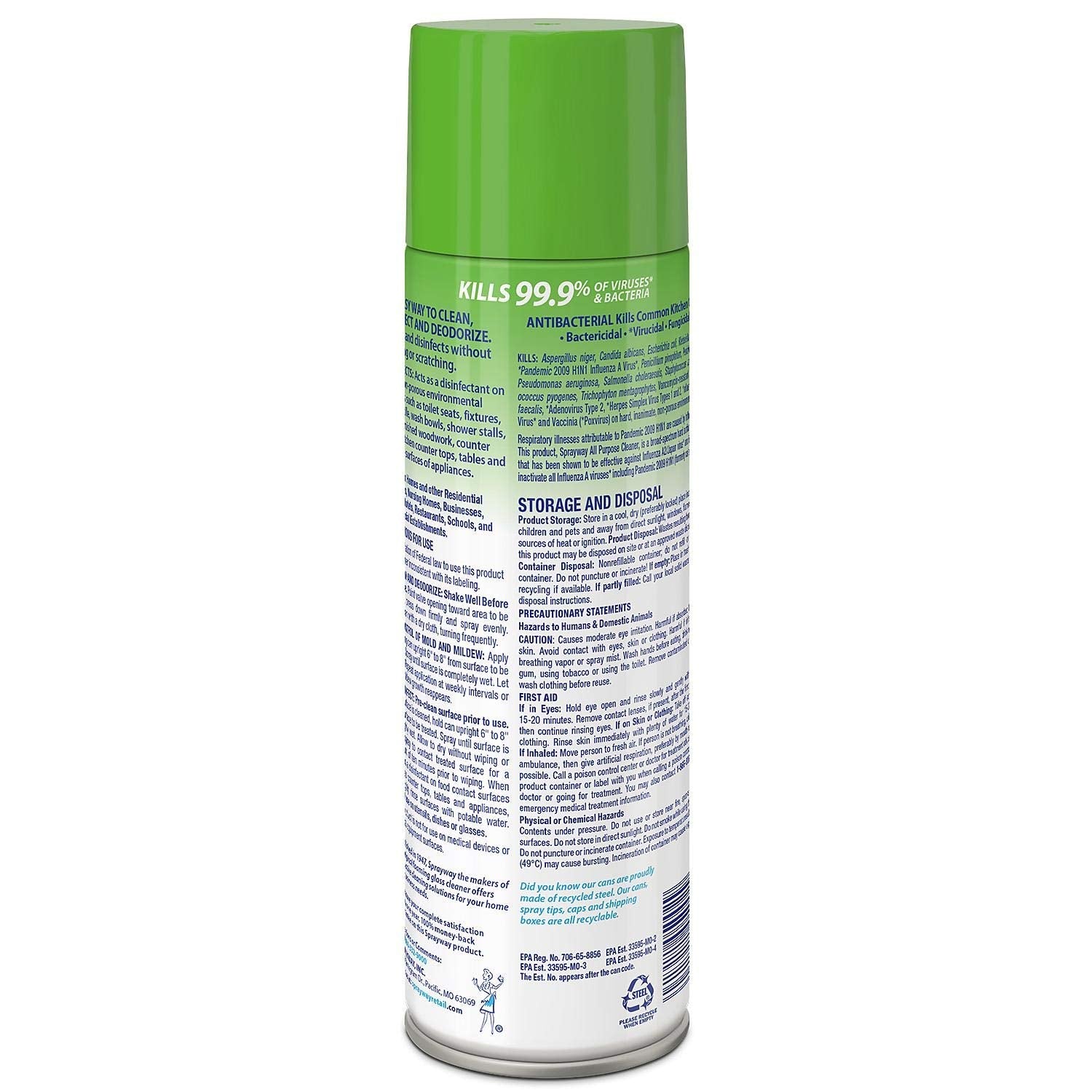 Sprayway All Purpose Cleaner, (6pk, 19 oz.)