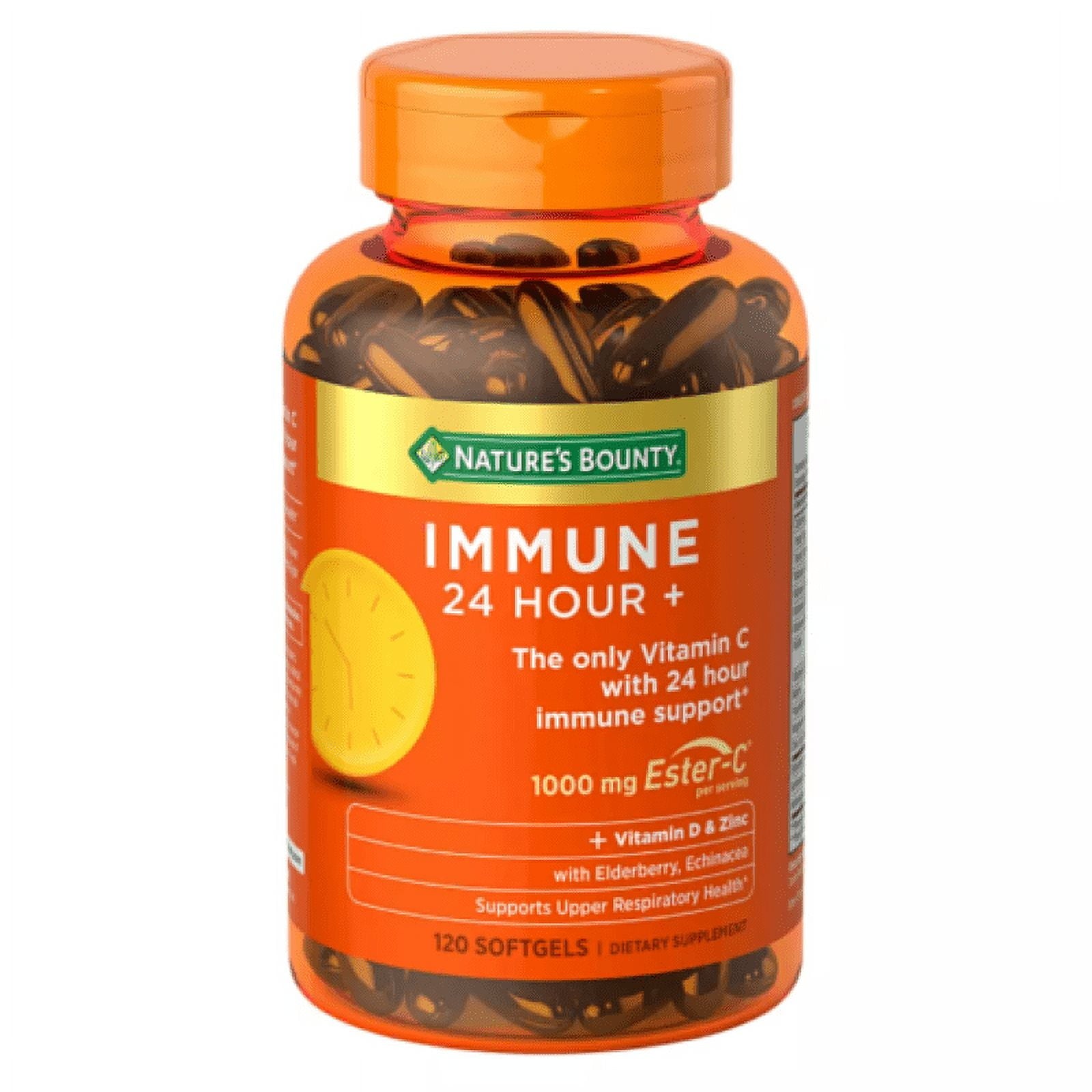 Nature's Bounty Immune 24 Hour +, 120 Softgels