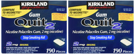 Kirkland Signature Quit Smoking Gum, 2 mg, 380 Count