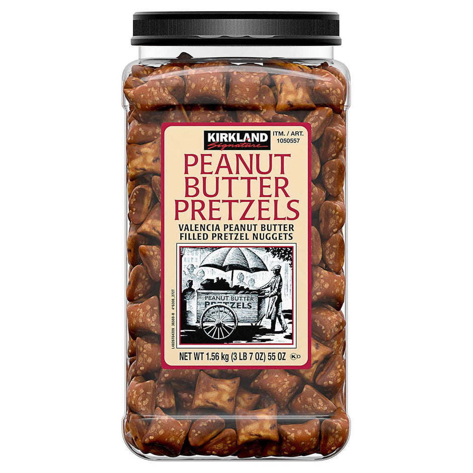 Kirkland Signature Peanut Butter Filled Pretzel Nuggets, 55 Ounce