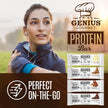 Genius Gourmet Protein Bar, Chocolate Peanut Butter, Keto Snack, Low Carb, Low Sugar & Gluten Free, Protein Snacks for Adults, 10G of Whey Protein per Protein Bar, 5 Net Carbs, 20 Count