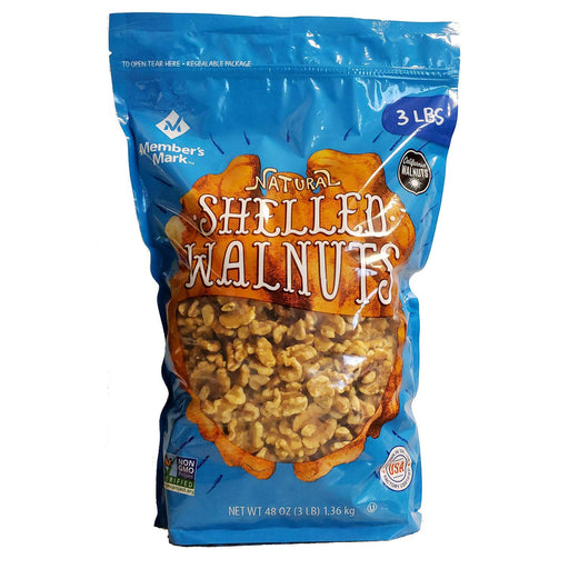 An Item of Natural Shelled Walnuts (3 lbs.) - Pack of 2 - Bulk Disc