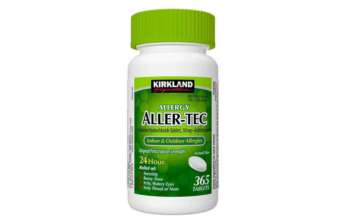 Kirkland Signature Aller-Tec Cetirizine Hydrochloride Tablets, 10 mg, 365 Count