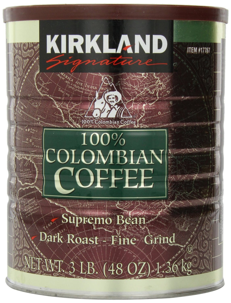 Kirkland Signature 100% Colombian Coffee, 3 Pound