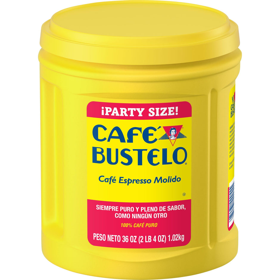 Café Bustelo Espresso Extra Fine Dark Roast Ground Coffee, 36 Ounces