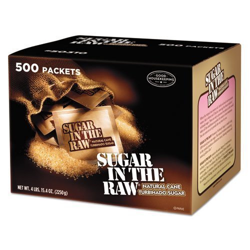 Sugar in the Raw - Sugar Packets, Raw Sugar, 0.18 oz, 500 per Carton 827749 (DMi CT)