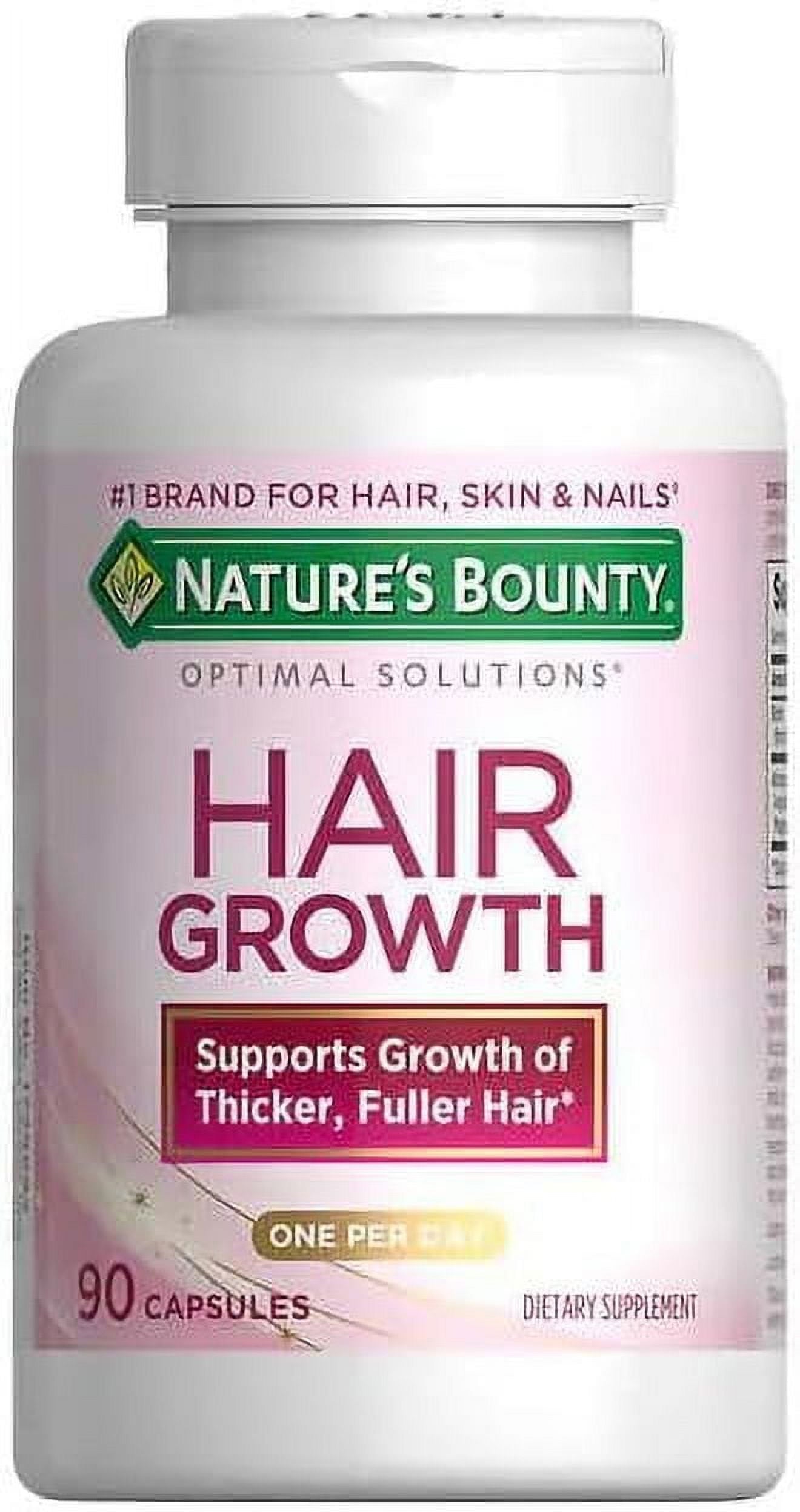 Nature's Bounty Optimal Solutions Hair Growth, 90 Capsules