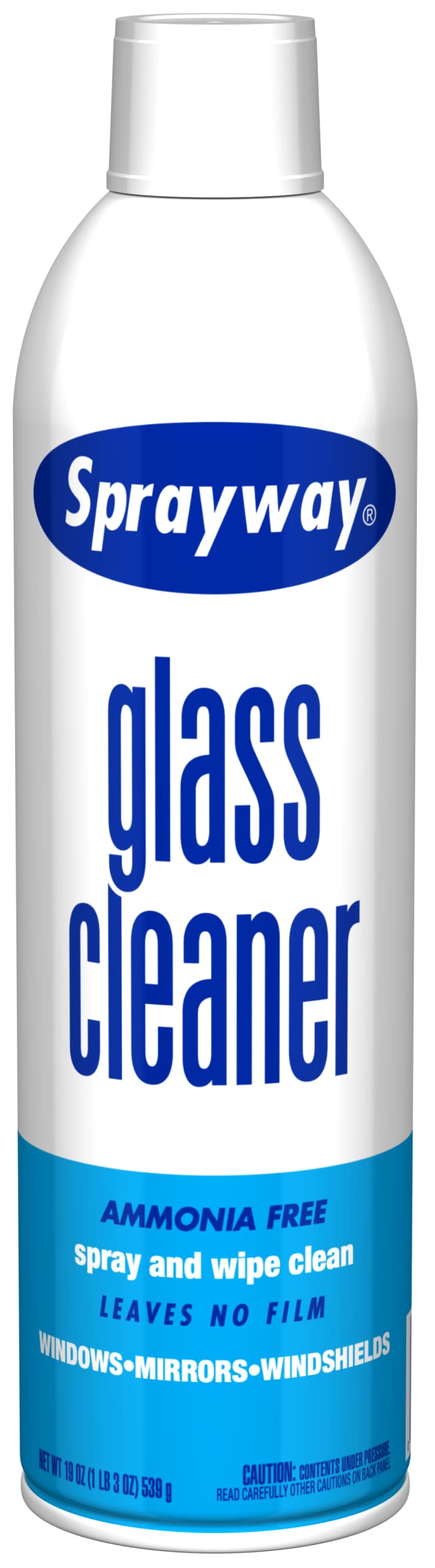 Sprayway Glass Cleaner with Foaming Spray for a Streak-Free Shine for Home and Automotive Use, 19 oz, Pack of 12, White