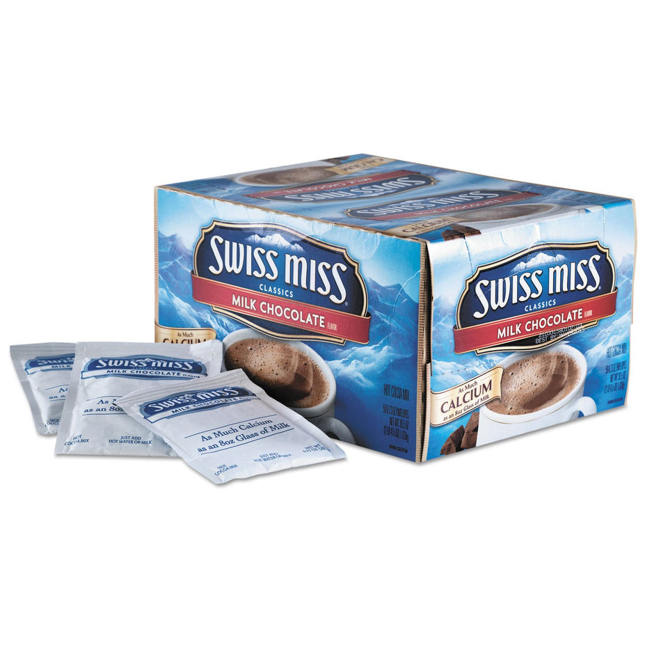 Swiss Miss 47491 Hot Cocoa Mix, Regular, 0.73 oz. Packets, 50 Packets/Box