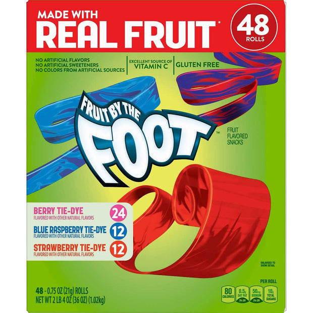 Fruit By The Foot Variety Pack (48 ct)