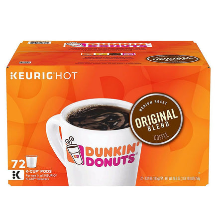 Dunkin' Donuts Original Blend Coffee K-Cup Pods, Box of 72 Count