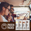 Genius Gourmet Protein Bar, Chocolate Peanut Butter, Keto Snack, Low Carb, Low Sugar & Gluten Free, Protein Snacks for Adults, 10G of Whey Protein per Protein Bar, 5 Net Carbs, 20 Count