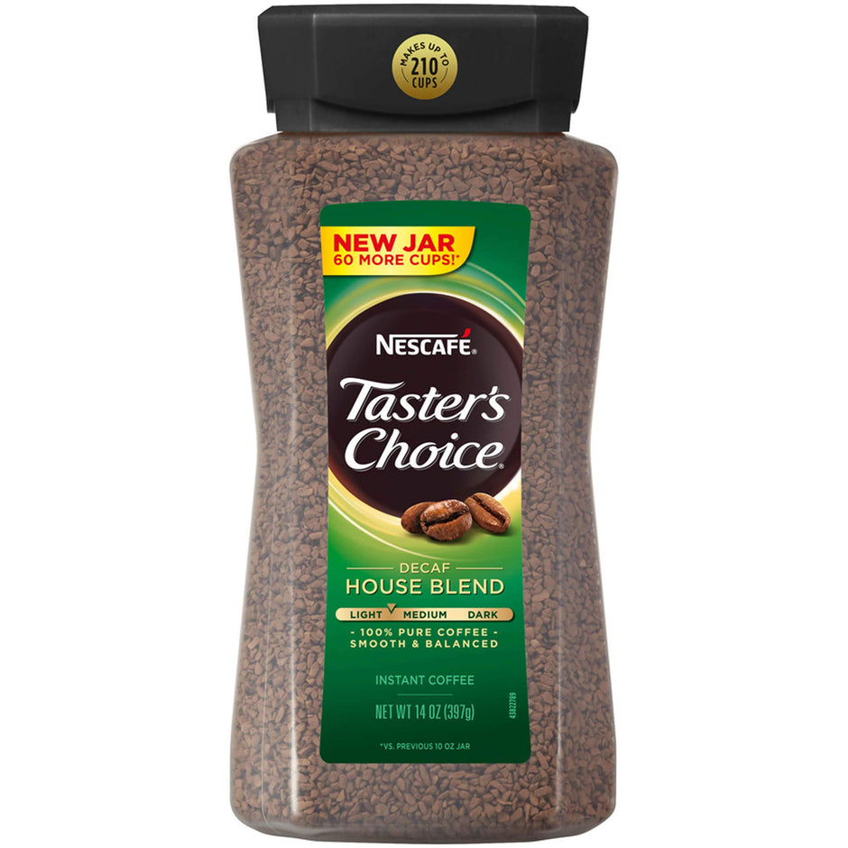 Nescafe Taster's Choice House Blend Decaffeinated Instant Coffee, 14 Ounce