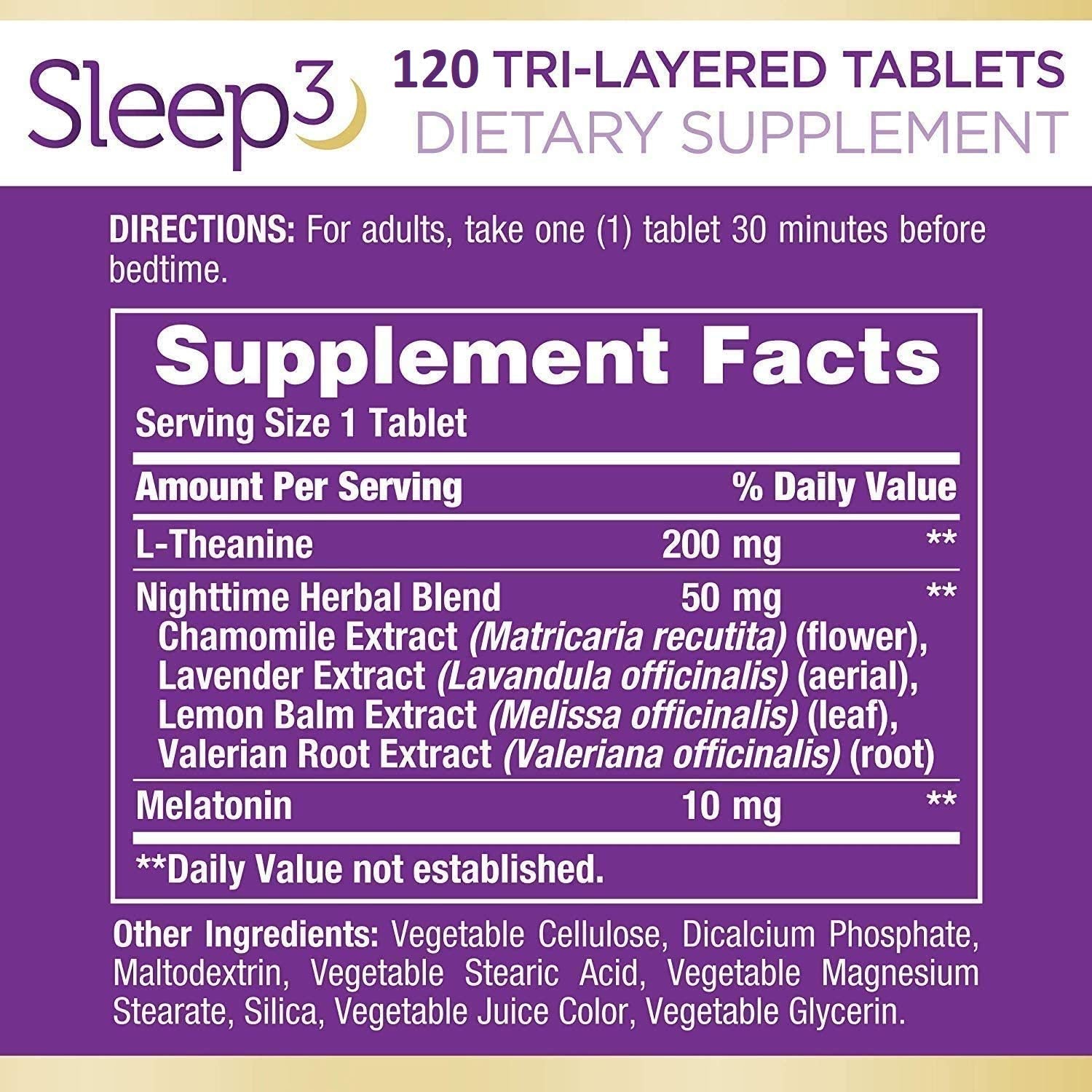 Nature's Bounty Sleep3 Tri-Layer Tablets (120 ct.)