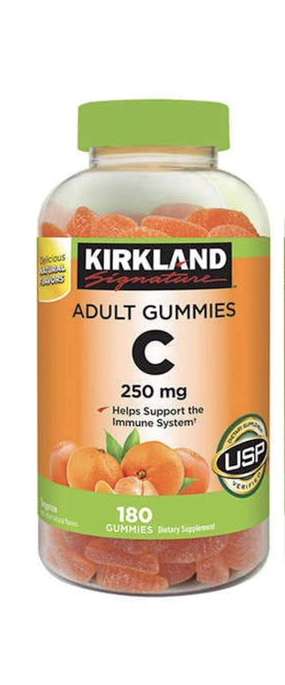 Kirkland Signature Vitamin C Adult Gummies 250 mg, 180 Count