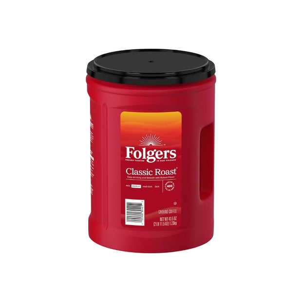 Folger Classic Roast Ground Coffee (43.5 oz.) - 1 Pack