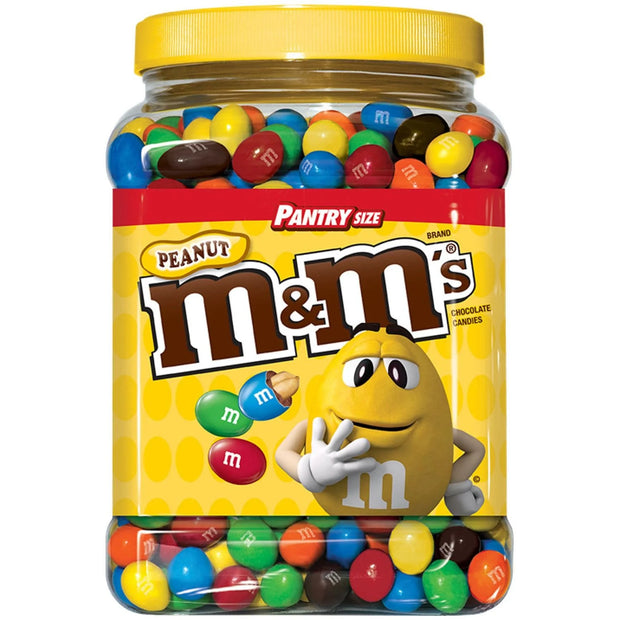 M&M'S Chocolate Candy Pantry, 3.87 Pound, Peanut, 124 Oz (Pack of 2)