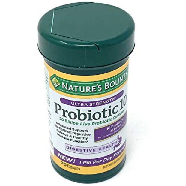 Nature's Bounty Ultra Strength Probiotic 10, 70 Capsules