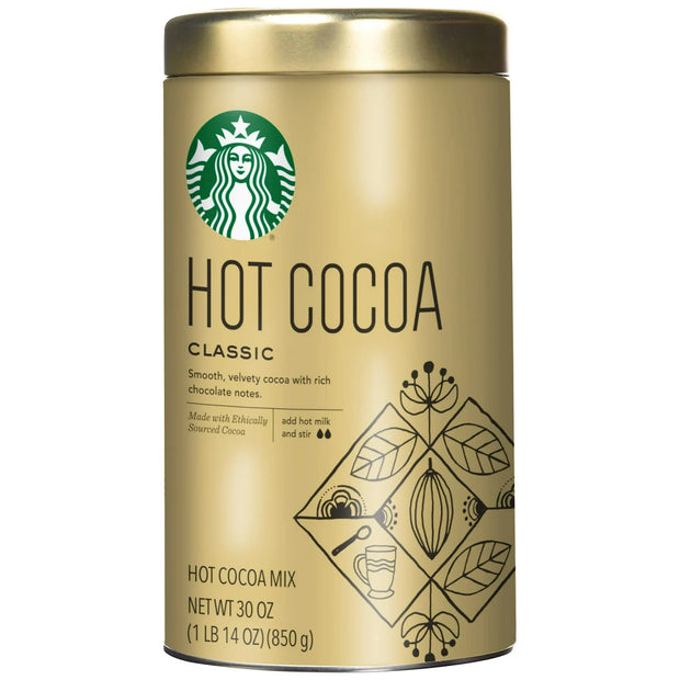 Starbucks Classic Hot Cocoa Mix 30 Ounce Tin