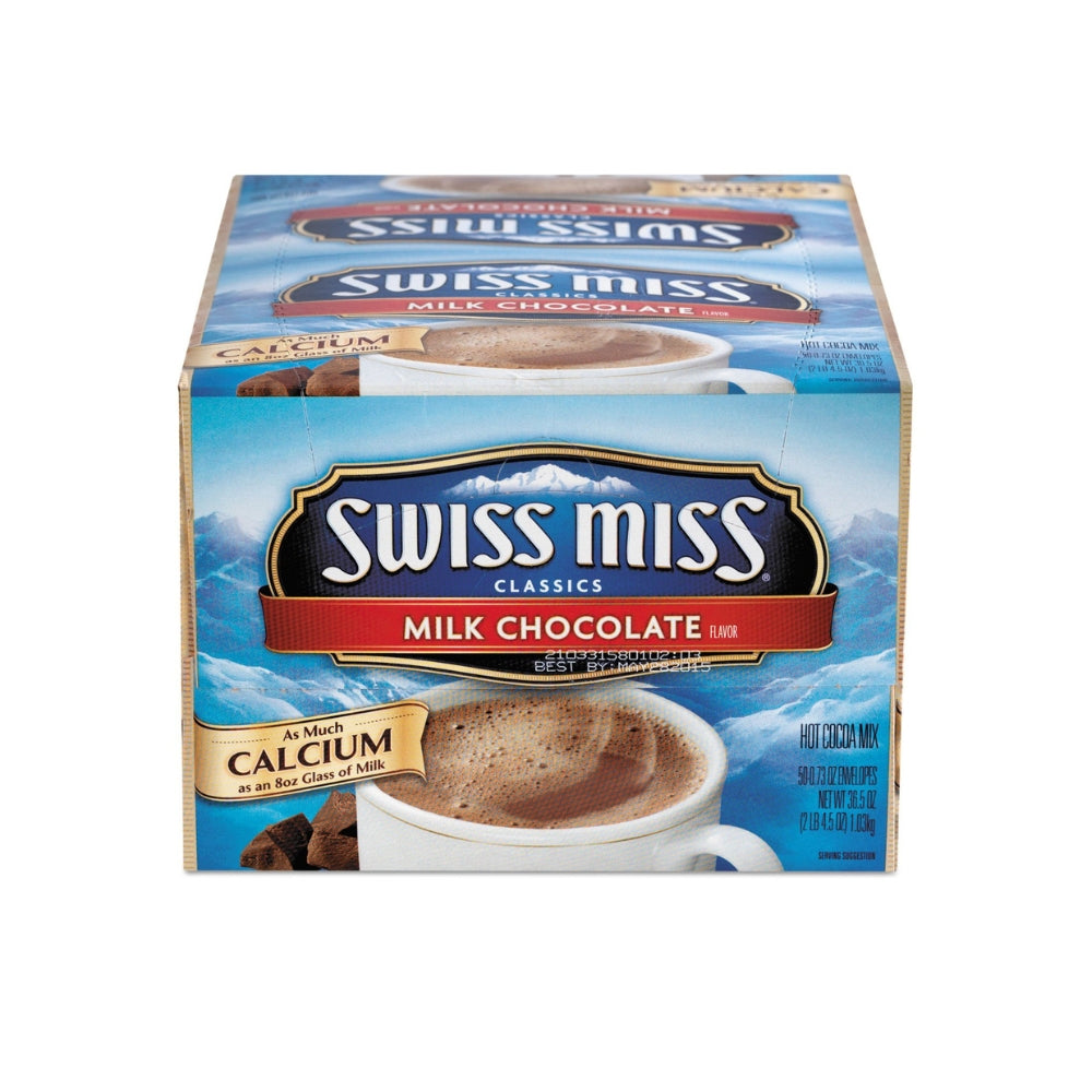 Swiss Miss 47491 Hot Cocoa Mix, Regular, 0.73 oz. Packets, 50 Packets/Box