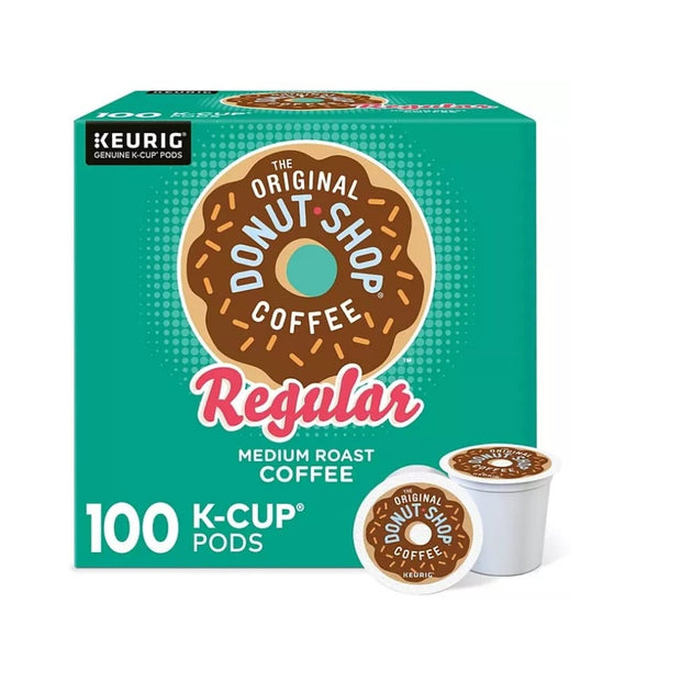 The Original Donut Shop Regular K-Cups, Medium Roast Coffee Pods, 100 Count