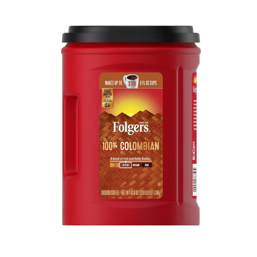 Folgers 100% Colombian Blend Ground Coffee, 35-oz Can