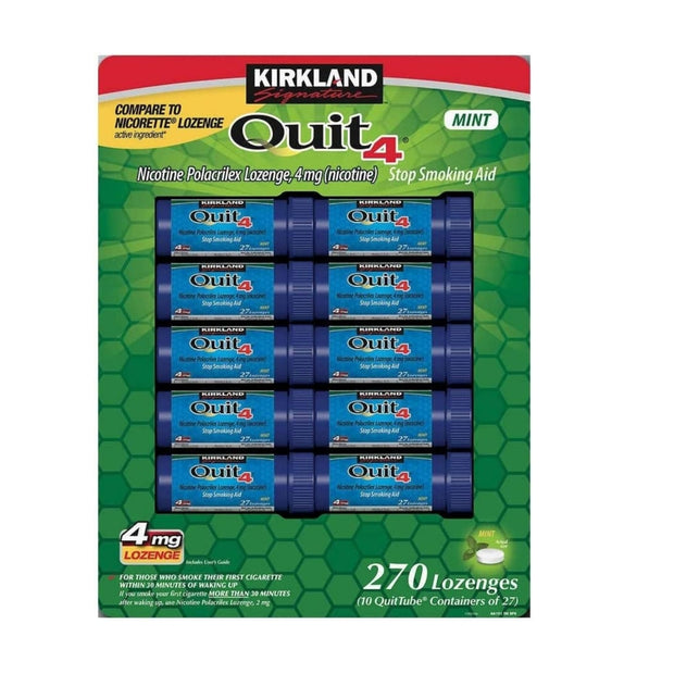 Kirkland Signature Quit Lozenges 4mg, 270 Pieces