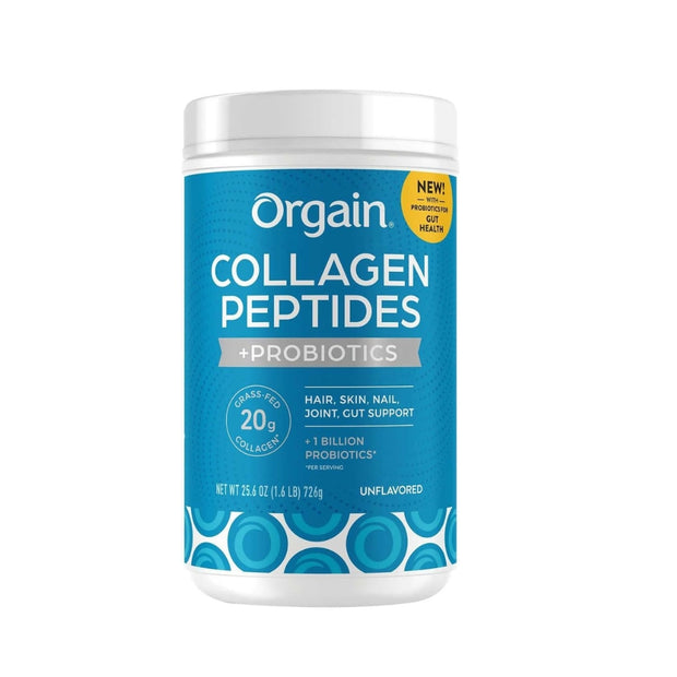 Orgain Collagen +Superfoods with 20 Grams of Grass-Fed Collagen and Vitamin C, Unflavored, 25.6 oz