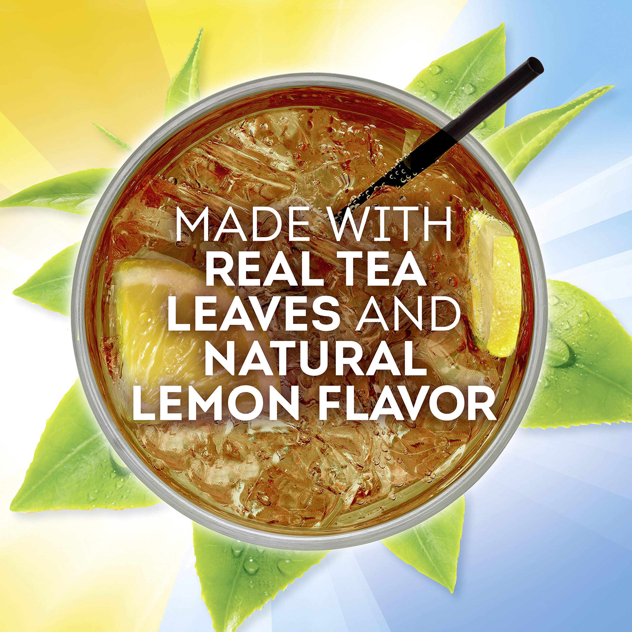 Lipton Iced Tea Mix, Lemon Sweetened Iced Tea, Makes 28 Quarts (Pack of 2)