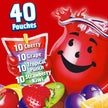 Kool-Aid Jammers Cherry, Grape, Tropical Punch & Strawberry Kiwi Flavored Juice Drink Variety Pack (40 Pouches)