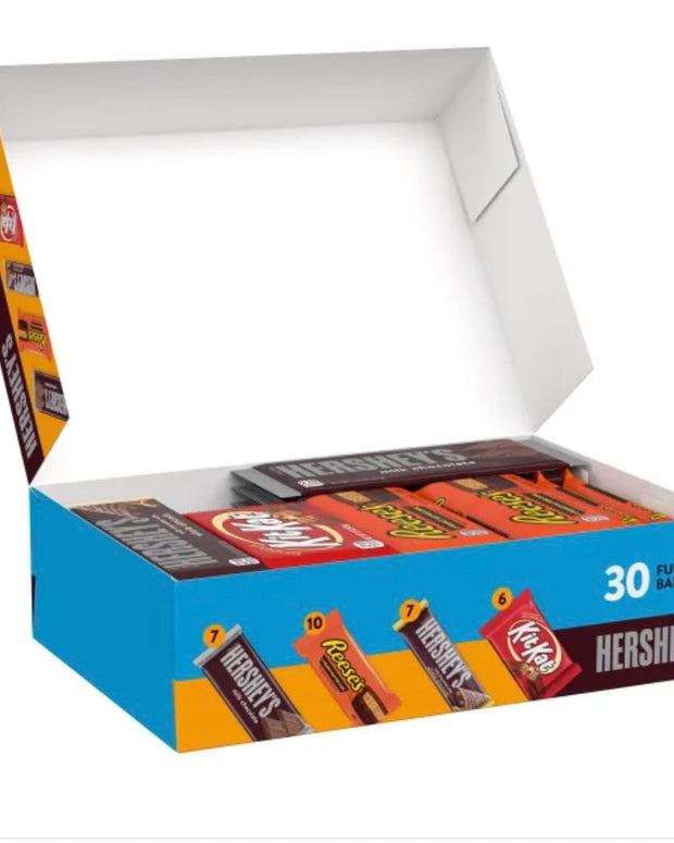 HERSHEYVariety Pack, Milk Chocolate Candy, 30 pk.