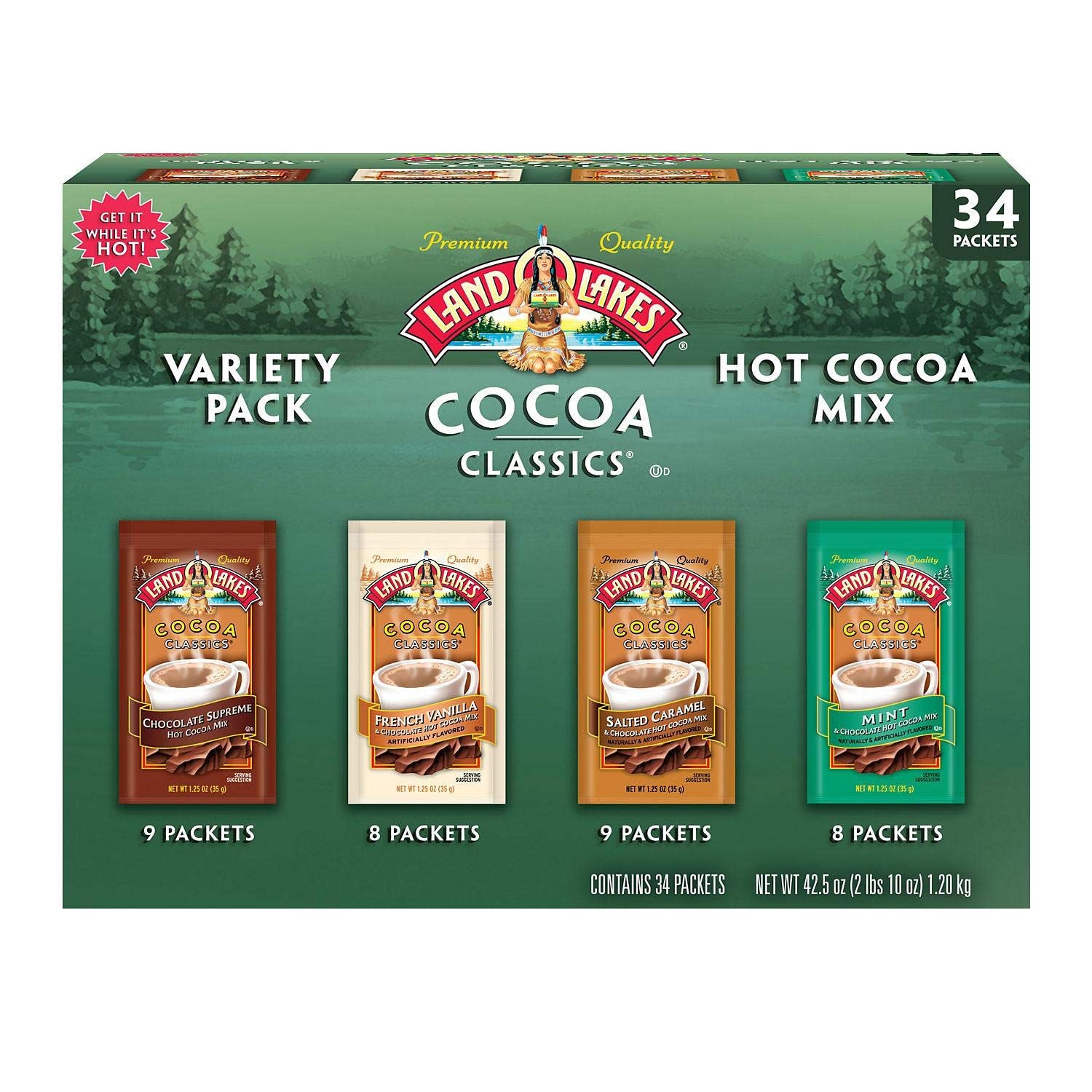 Land O' Lakes - Cocoa Classics, Variety Pack (34 count)