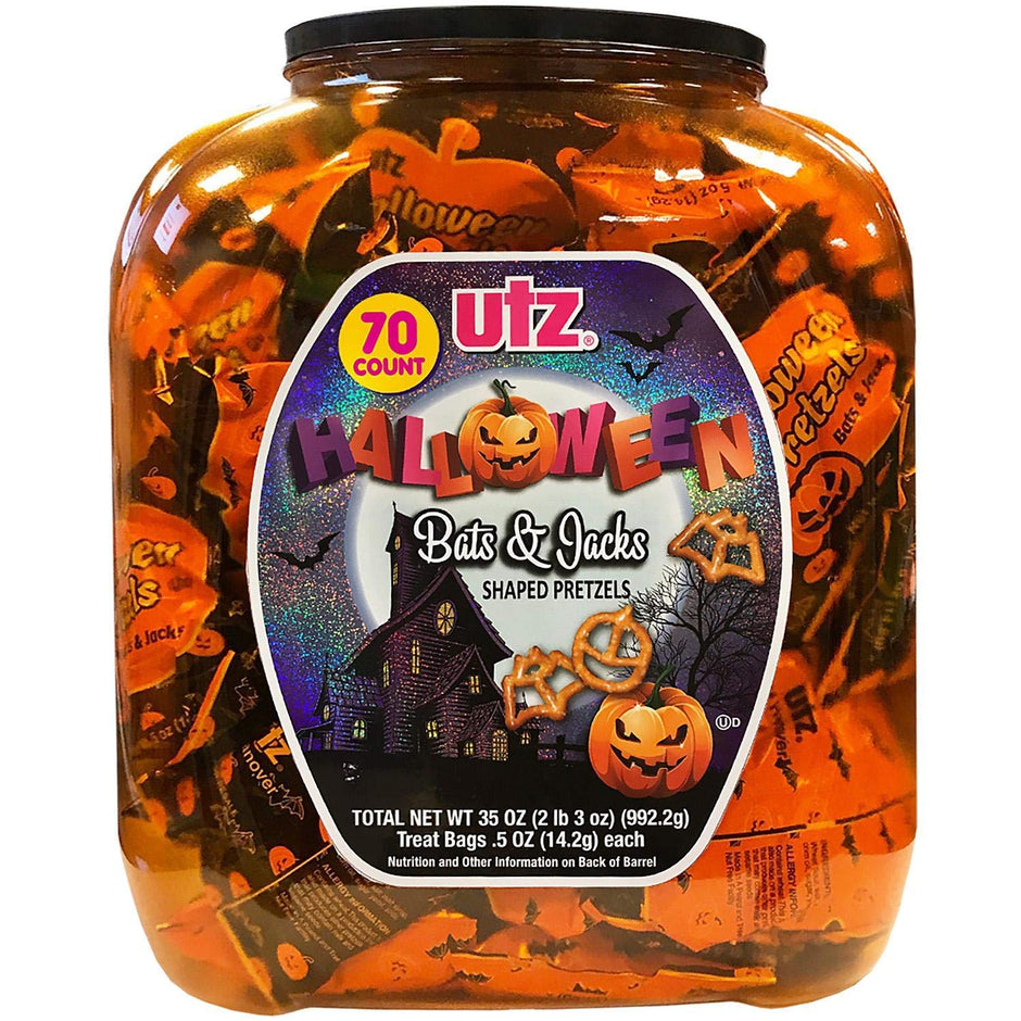 Utz Halloween Pretzel 70Count Net Wt 35 Oz, 35 Ounce (Pack of 1)