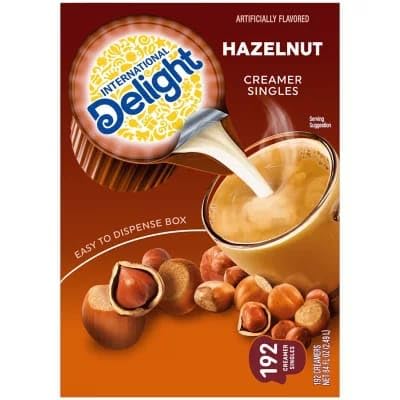 International Delight Hazelnut Coffee Creamer Singles (192 ct.)