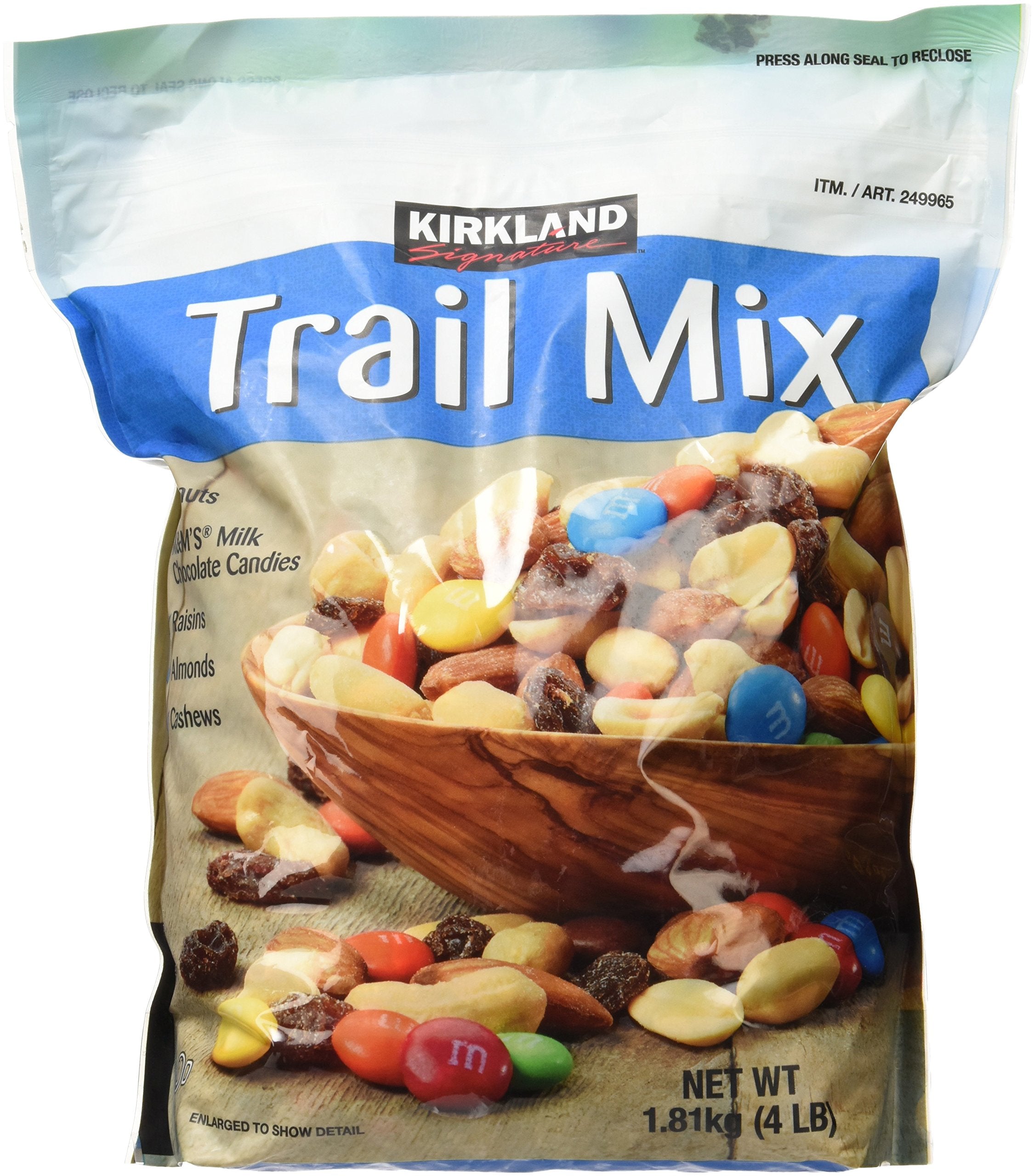 Signature Trail Mix, Peanuts, M and M Candies, Raisins, Almonds and Cashews, 4 Pound (249965)