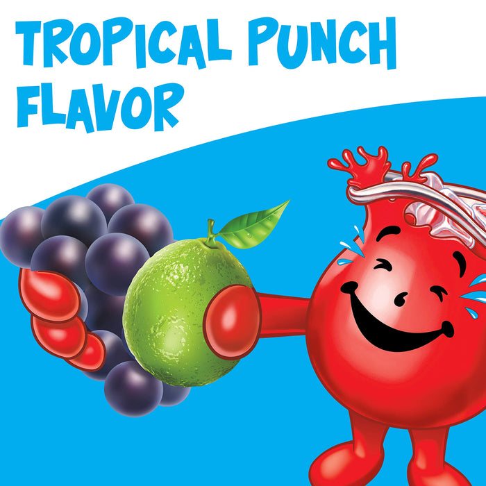 Kool-Aid Tropical Punch Flavored Caffeine Free Powdered Drink Mix (82.5 oz Canisters, Pack of 2)