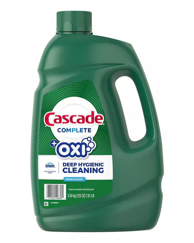 CASCADE Cascade Complete Gel and Oxi Dishwasher Detergent, 125 Fl. oz.