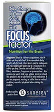 Focus Factor Brain Supplement Multivitamin Improve Memory and Clarity Boost Concentration Neuro Energy Learning Reasoning for Men and Women 180 Tablets