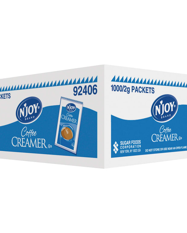 N'Joy Non-Dairy Creamer | 2g Packets, 1000 Count | Single Serve Portion | Bulk Size