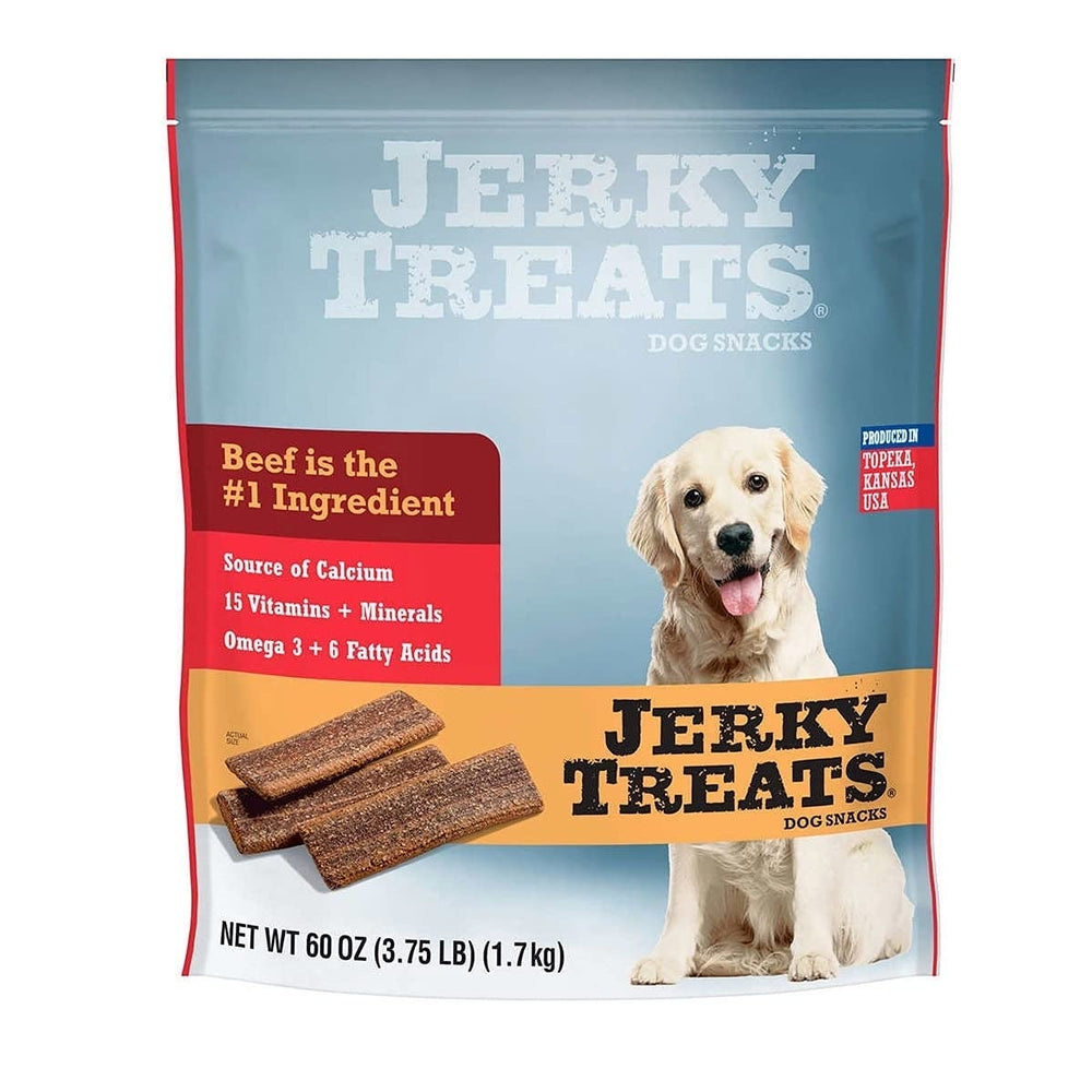 Jerky Treats Tender Beef Strips Dog Snacks, 60 oz/Large